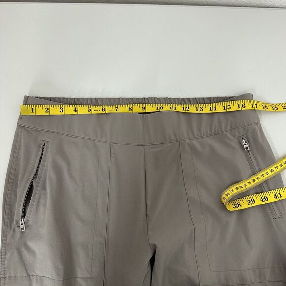Athleta Pants womens 16 Beige Chelsea Cargo Pull on Stretch Light Weight - Picture 10 of 15